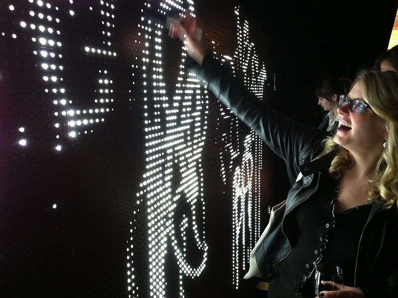Illustration for article titled Water-Activated LED Wall: Sounds Dangerous, Looks Beautiful